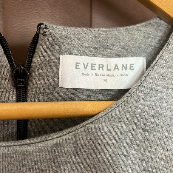 Everlane Shift Dress Long Sleeve T Shirt Scuba Medium - Picture 3 of 7